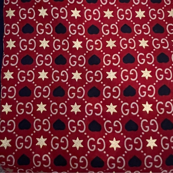 Gucci Red, Gold, and Blue Scarf Shawl - Picture 2 of 6